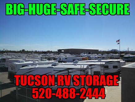 Parking spaces at Tucson RV Storage