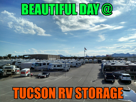 Parking spaces at Tucson RV Storage